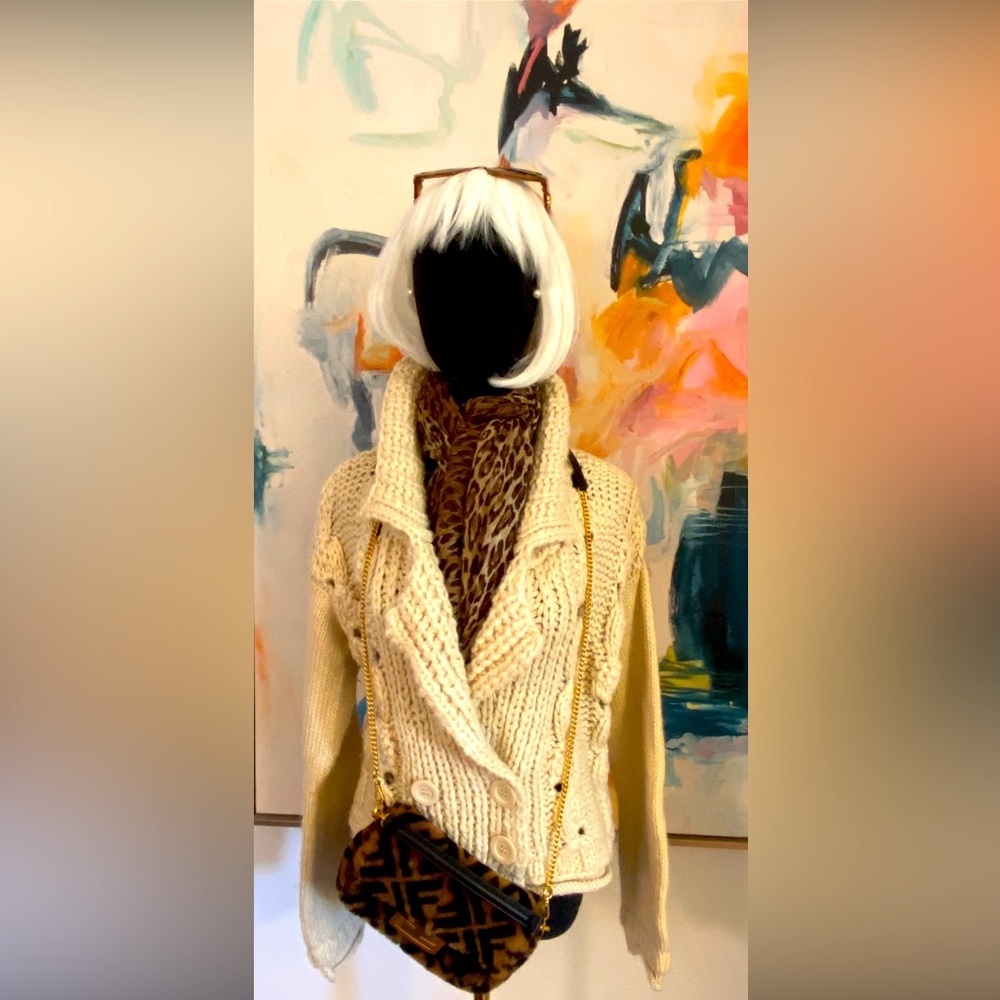 Wool Jacket. Color Cream. Nanette Lepore